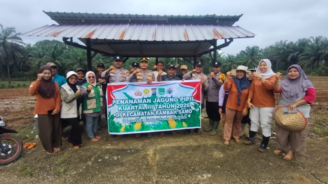 Sinergi Polisi dan Warga, 1 Hektare Lahan Pasir Makmur Ditanami Jagung