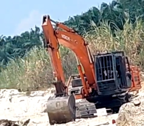 Diduga Dibiarkan APH, Galian C Ilegal Masih Marak di Rokan Hulu