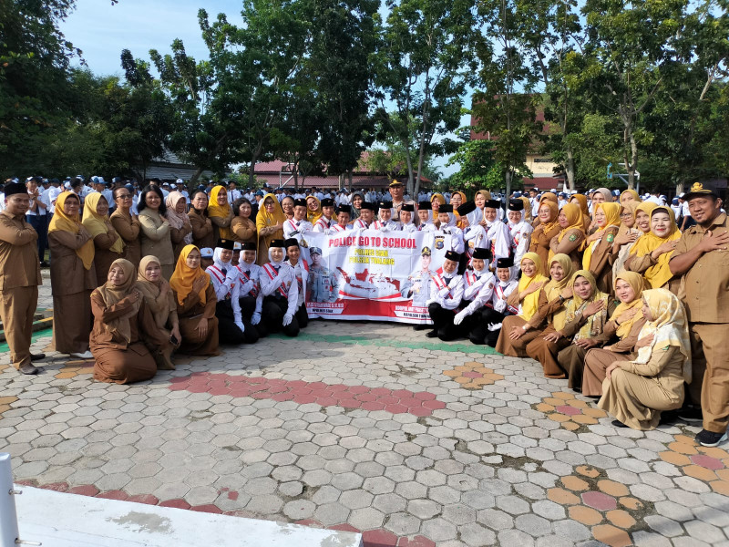 Police Goes To School, Polsek Tualang Sosialisasi Bahaya Narkoba dan Tertib Berlalulintas