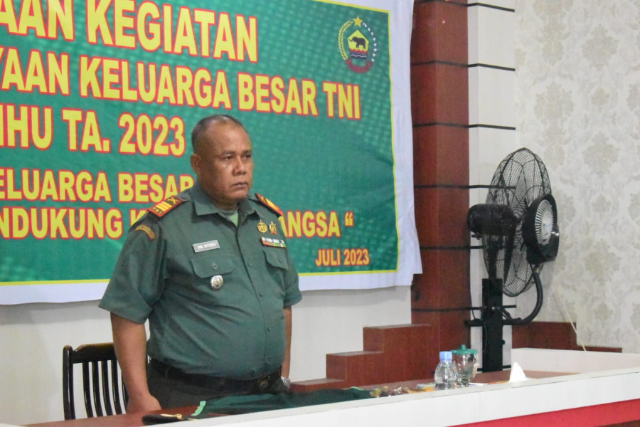 Kodim 0302 /Inhu Lakukan Pembinaan Dan Pemberdayaan KBT Guna Wujudkan SDM Keluarga Besar TNI