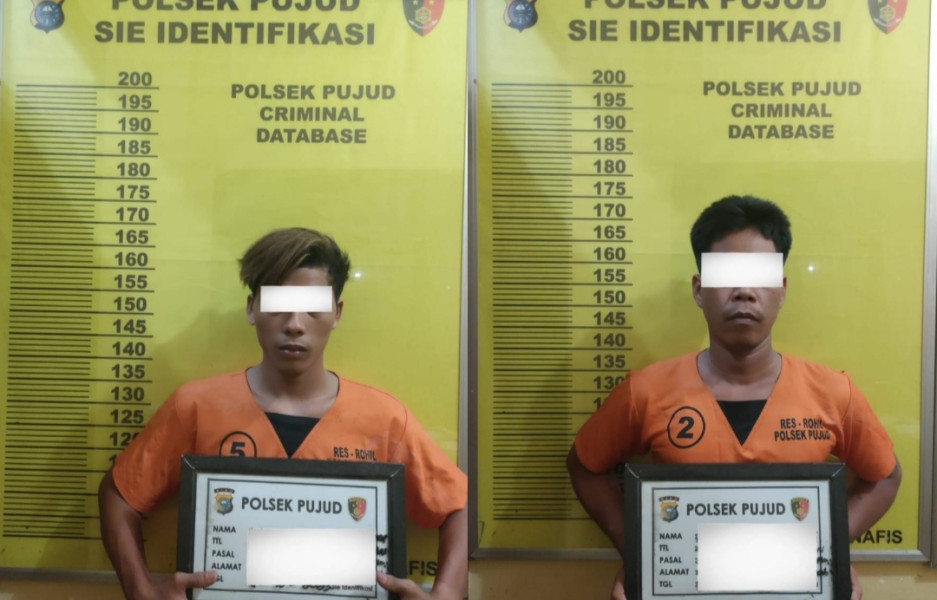 Polsek Pujud Ringkus 2 Spesialis Penampung Sepeda Motor Hasil Curian di Bagan Sinembah
