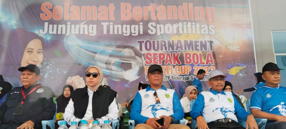 Kasdim 0302/Inhu Mewakili Dandim 0302/Inhu Hadiri Tournament Sepak Bola Bupati Cup 2023 Tingkat SLTP se-Kab Inhu