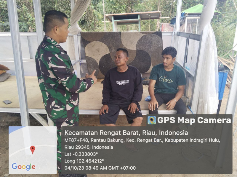 Babinsa Jalin Silahturahmi Dengan Melakukan Anjangsana Ke Warga Binaan