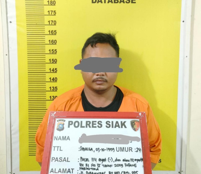 Tangkap Pelaku Penyalahgunaan Narkotika, Kasat Res Narkoba Polres Siak Ajak Mari Bersama Perangi Peredaran Gelap Narkoba