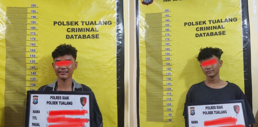 Dua Pelaku Curas di Bekuk Tim Opsnal Polsek Tualang