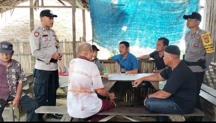 Bhabinkamtibmas Teluk Pulau Hulu Polsek Rimba Melintang, Sosialisasi Pemilu Damai