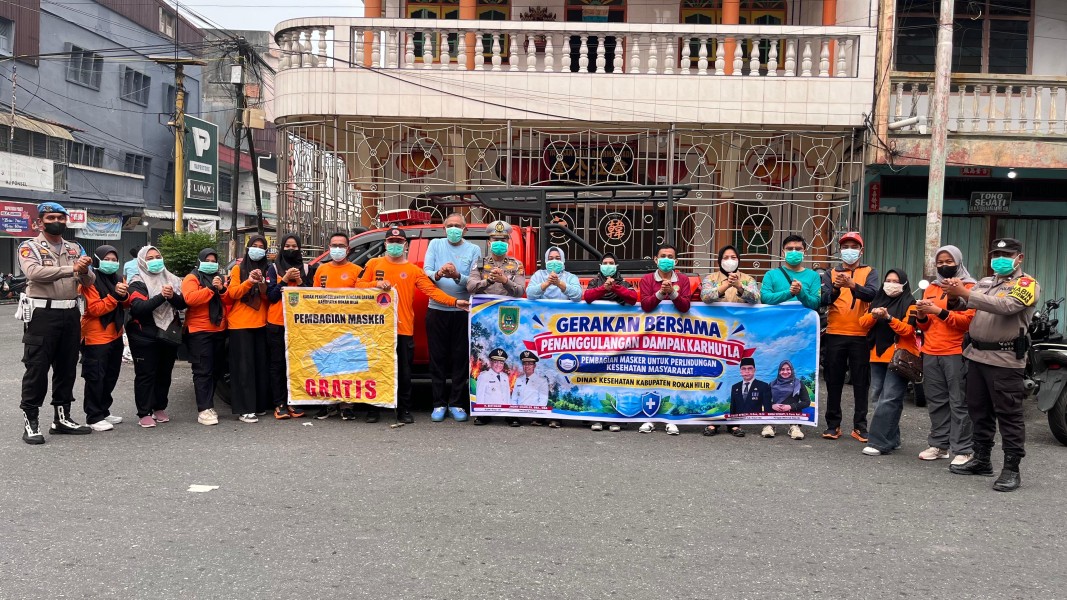 Dikirim Asap Tetangga, BPBD dan Dinkes Rokan Hilir Perketat Antisipasi Kesehatan