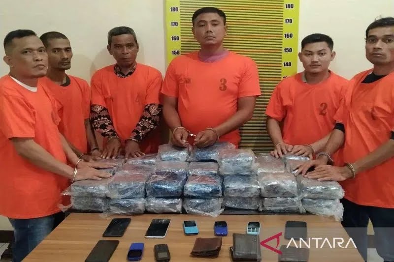 Polda Sumut gagalkan penyelundupan 45 kg sabu dari Malaysia