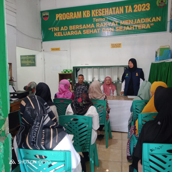 Kodim 0302/Inhu Sukseskan Program KB Kesehatan, Ini Penjelasan Pasiter