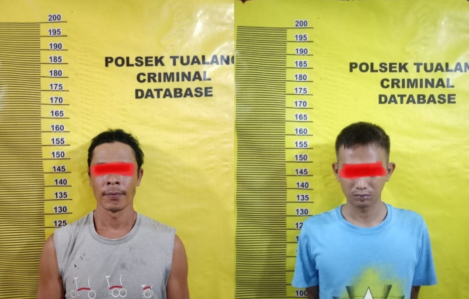 Sempat Melarikan Diri, Dua Pelaku DPO Diamankan Tim Opsnal Polsek Tualang