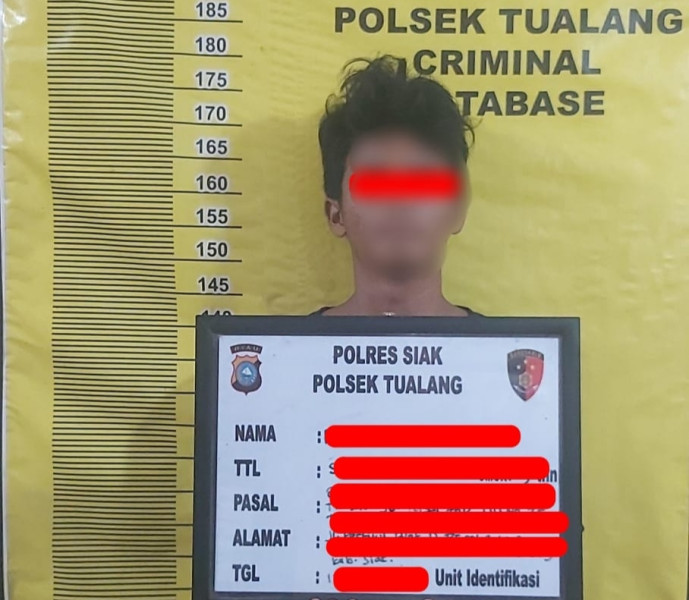Tim Opsnal Polsek Tualang Tangkap Terduga Pelaku Persetubuhan Anak Dibawah Umur