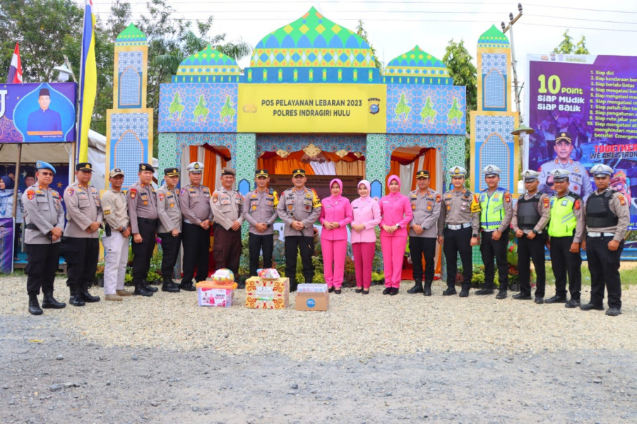 Tinjau Posyan dan Pospam Lebaran 2023, Ini Pesan Kapolres Inhu