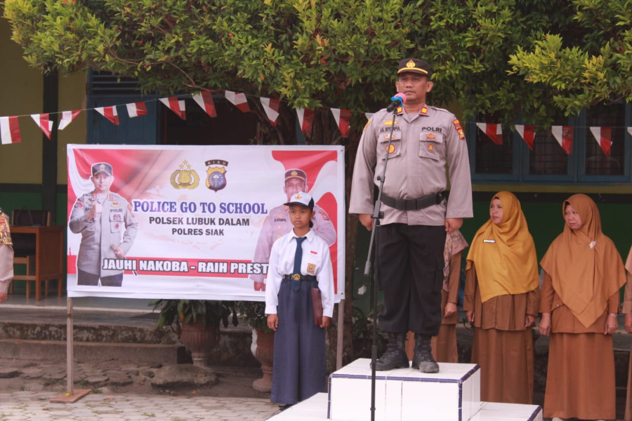 Kapolsek Lubuk Dalam AKP JANUAR EDDWIN SITOMPUL Laksanakan Kegiatan Police Goes To School