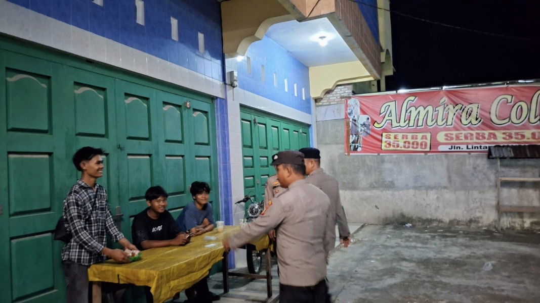 Cegah C3 dan Gangguan Kamtibmas, Polsek Pujud Gelar Patroli KRYD di Jalur Pujud–Tanjung Medan