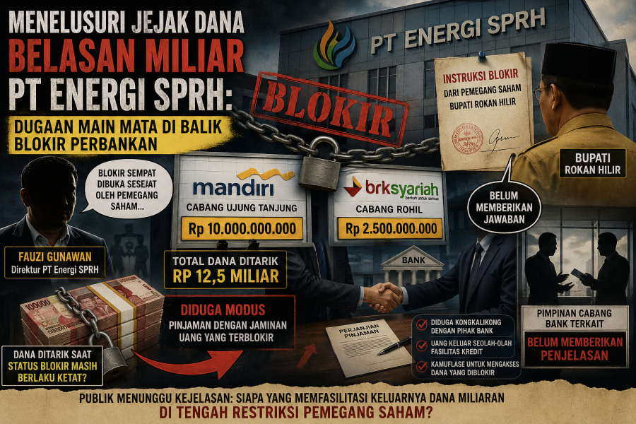 Menelusuri Jejak Dana Belasan Miliar PT Energi SPRH: Dugaan Main Mata di Balik Blokir Perbankan