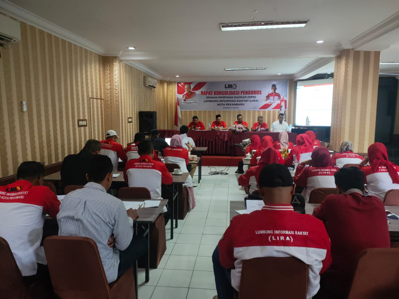 DPD Lumbung Informasi Rakyat Kota Pekanbaru Lakukan Rapat Konsolidasi Pengurus
