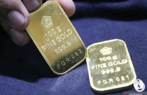 Harga emas Antam hari ini stagnan di posisi Rp1,123 juta per gram