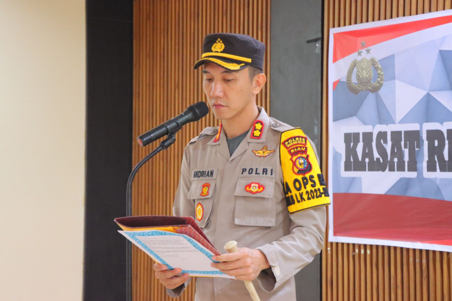 Kapolres Rohil Pimpin Sertijab Kasat Reskrim dan Kasat Lantas Polres Rokan Hilir