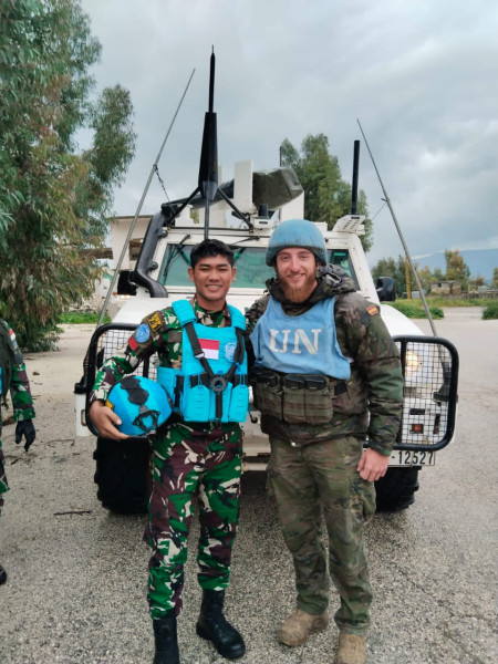 Bangga, Pratu Alwi Atlit MMA Putra Terbaik Palika Pertama Yang Menjadi Pasukan Pengamanan PBB Di Perbatasan Israel
