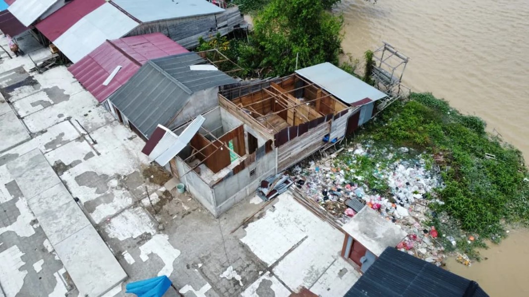 Angin Puting Beliung Terjang Dua Kelurahan di Tempuling, Sejumlah Rumah Rusak