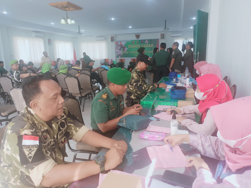 Menyambut Hut Ke 73 Kodam I/BB, PC PPM Pekanbaru Turut Serta Dalam Kegiatan Donor Darah