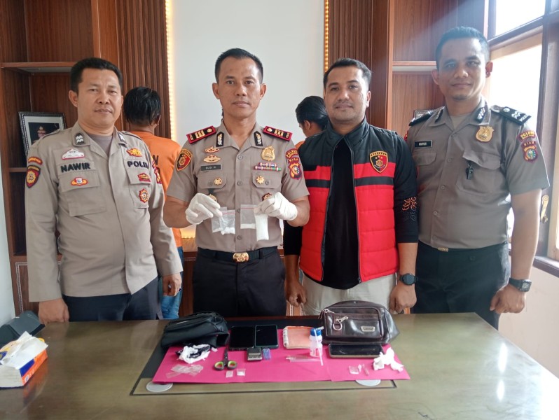 Wow!Polsek Pujud Ungkap Peredaran Sabu 40 Gram, Tiga Orang Ditangkap