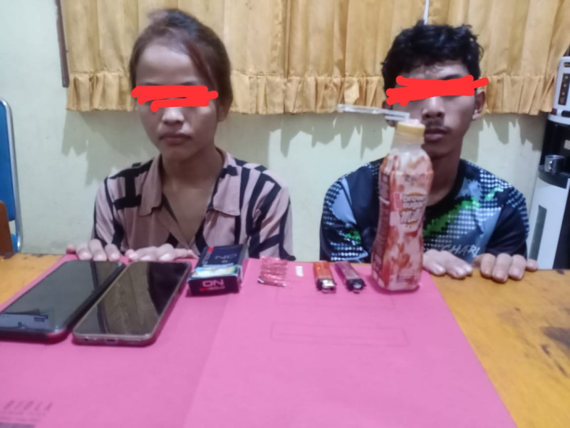 Tim Opsnal Polsek Bungaraya Amankan 2 Orang Pelaku Narkotika Jenis Sabu-sabu