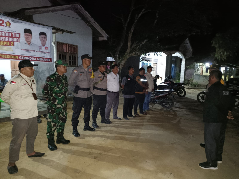 Polsek Bangko Pusako Pengamanan Kampanye Tatap Muka Caleg di Bangko Sempurna