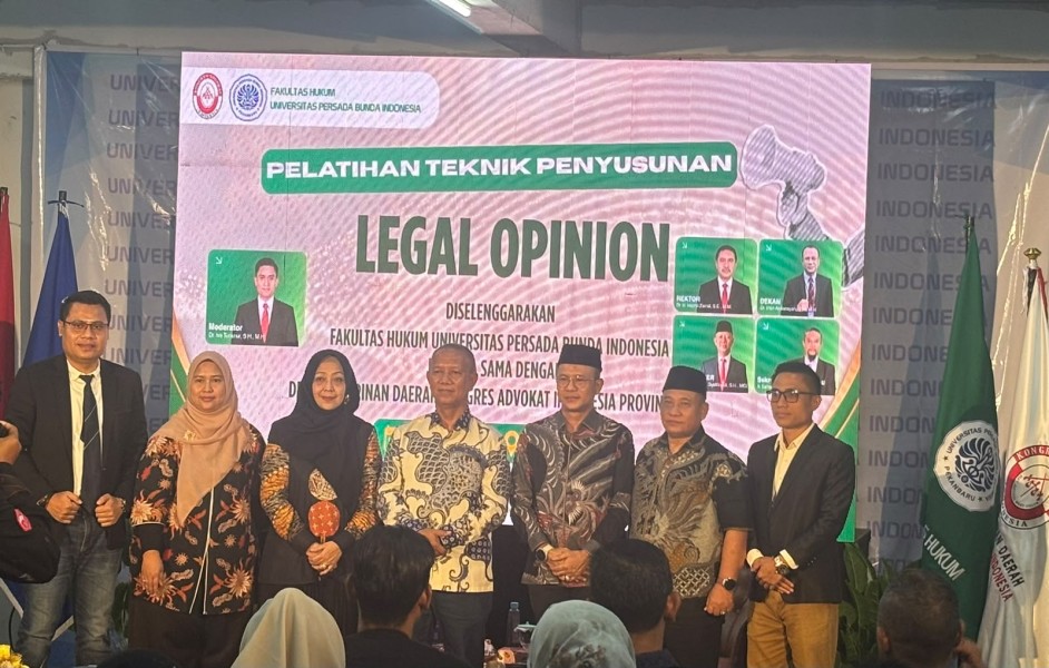FH UPBI dan DPD KAI Riau Gelar Pelatihan Teknik Penyusunan Legal Opinion