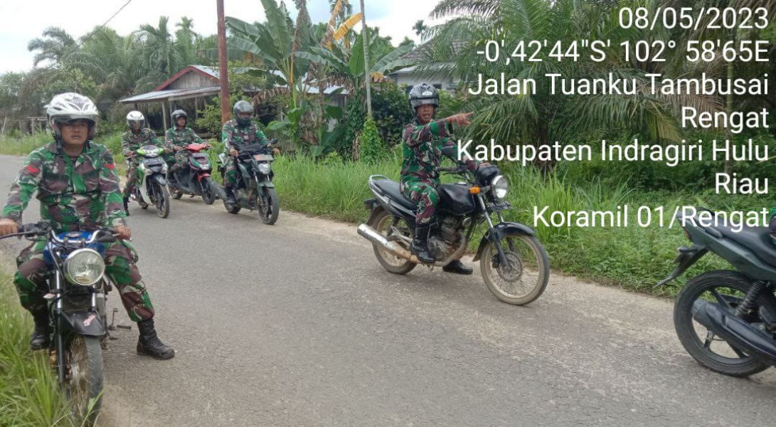 Upaya Lakukan Pencegahan Karhutla Dengan Patroli dan Sosialisasi, Ini Penjelasan Danramil 01/Rengat