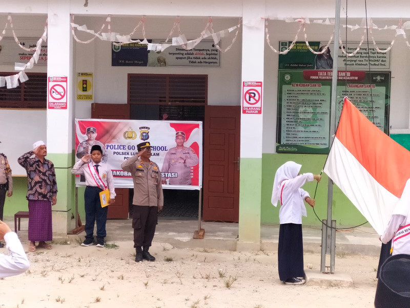 Kegiatan Police Goes To School Oleh Kapolsek Lubuk Dalam AKP JANUAR EDDWIN SITOMPUL, S.H., M.H