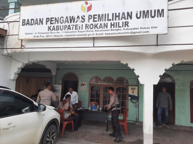 Tetap Ciptakan Suasana Aman Jelang Pemilu, Patroli Kasatgas Preventif OMB Polres Rohil Sasar Petugas Pam