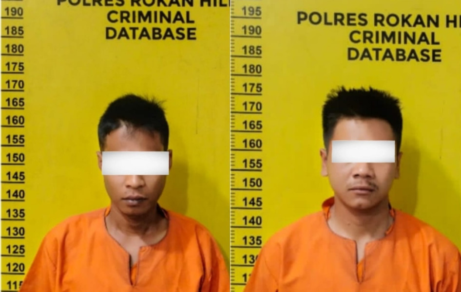 Kelabui Petugas Buang Sabu, 2 Tersangka Diringkus Sat Res Narkoba Polres Rohil di Balam Km 01