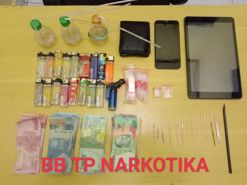 Digerebek Polsek Panipahan, 2 Pengedar dan Pemakai Terciduk Sedang Nyabu di Kamar