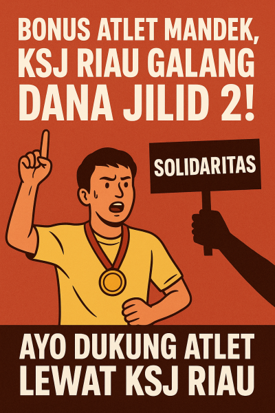Bonus Atlet Tak Kunjung Dicairkan, KSJ Riau Akan Galang Dana Jilid 2