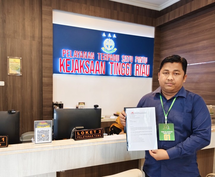 Gerbrak Riau Resmi Laporkan Dugaan Tipikor Pengadaan Access Point UIN Suska Riau ke Kejati