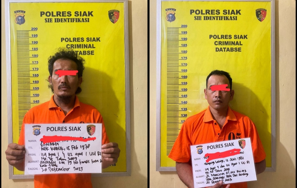 Unit Reskrim Polsek Kandis Amankan Dua Orang Pria Diduga Pelaku Penyalahgunaan Narkotika