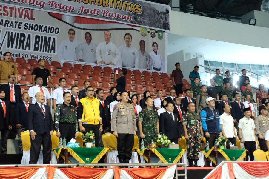 Didampingi Kapolda, Danrem 031/WB Resmi Buka Kerjunas Shokaido