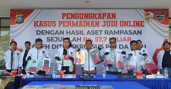 Bandar Judi Online di Pekanbaru Ditangkap, Aset Rp 57,7 M Disita