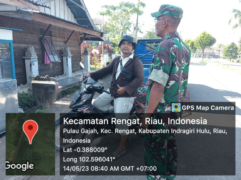 Tingkatkan Komsos Guna Lancarkan Tugas Sebagai Babinsa, Pelda Eko Sambangi Warga Masyarakat