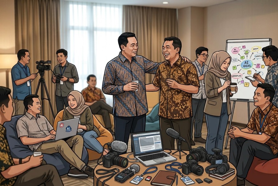 Tingkatkan Kapasitas Jurnalis, AMSI Riau Adakan Workshop AI dan Konten Multimedia