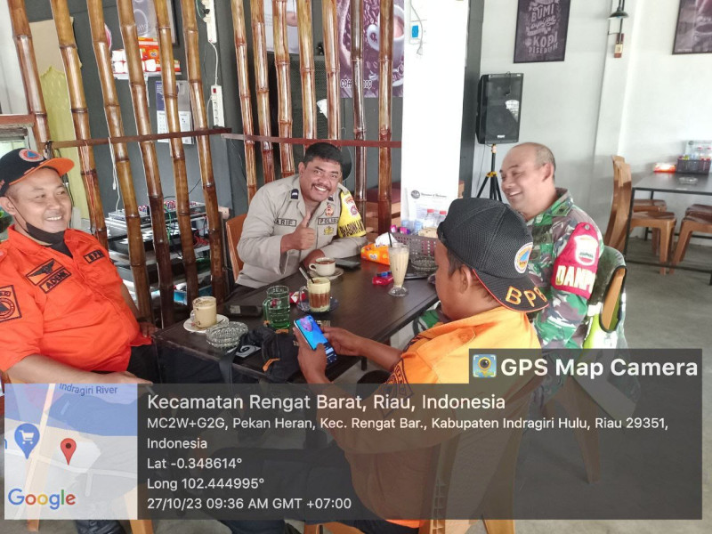 Guna Tingkatkan Sinergitas, Babinsa Jalin Komsos Bersama KPBD dan Bhabinkamtibmas