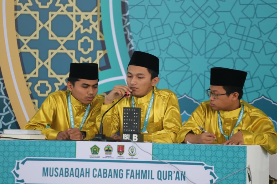 Kompak dan Percaya Diri, Tim Fahmil Qur’an Riau Sukses Lolos ke Babak Selanjutnya