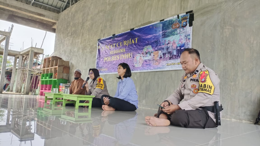 Saat Jum'at Berkah Warga Sekip Hilir Keluhkan Truk CPO Kepada Polres Inhu