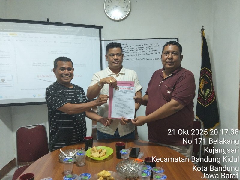 DPW LSM Korek Riau Kunjuni  DPP di Bandung, Bahas Dampak Pasal 24B UU no. 19 Tahun 2025