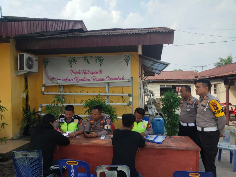 Satlantas Polres Rohil Gelar Dakgar Hunting Sistem Ops Zebra LK 2023