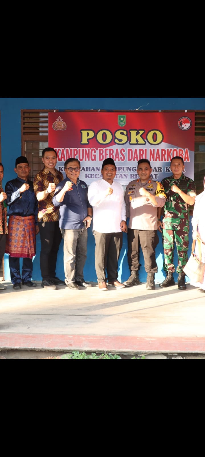 Menjadi Kampung Tangguh Anti Narkoba, Kelurahan Kambesko Langsung Di Resmikan Oleh Kapolres Inhu