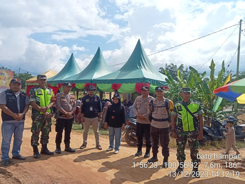 OMB Polres Rohil Pengamanan Kegiatan Kampanye Kontestan Pemilu di Sejumlah Tempat