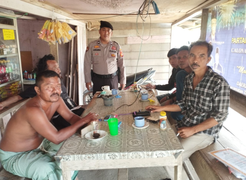 Cooling System OMB Polsek Rantau Kopar, Sambangi Masyarakat dan Sampai Pesan Pemilu Damai