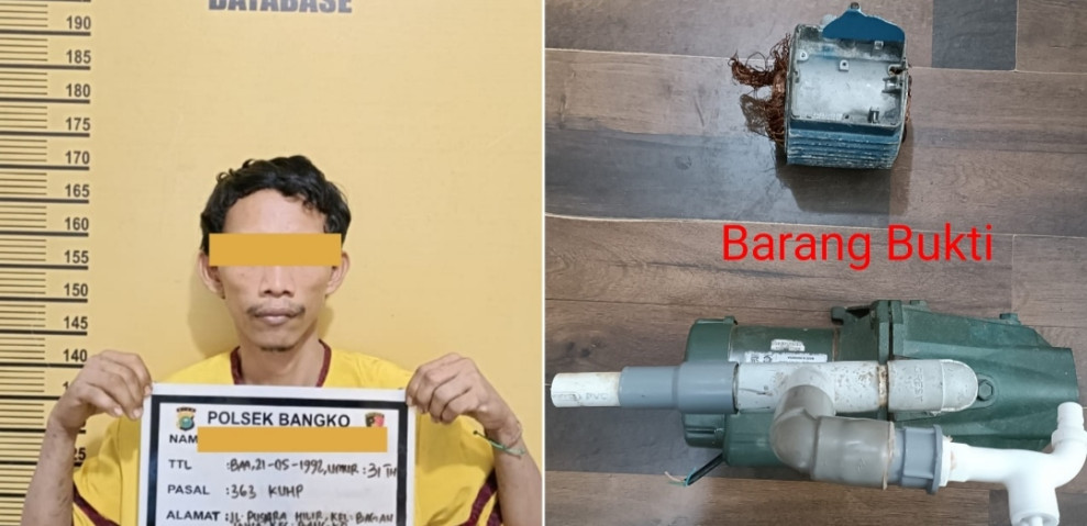 Satroni Rumah Seorang Guru, Seorang Pria Diringkus Polsek Bangko